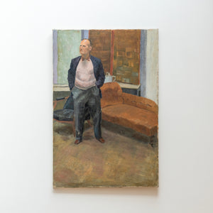 20th Century Male Figure Portrait Oil Painting, British School