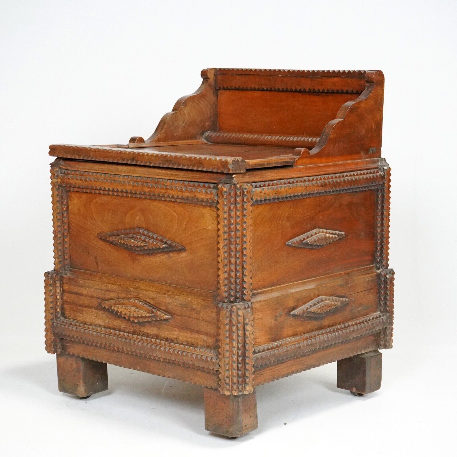 ON HOLD- Large Tramp Art Blanket Box