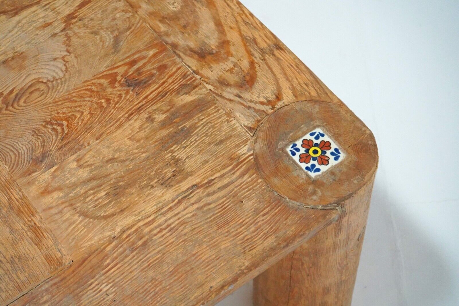 Brutalist Pine Coffee Table