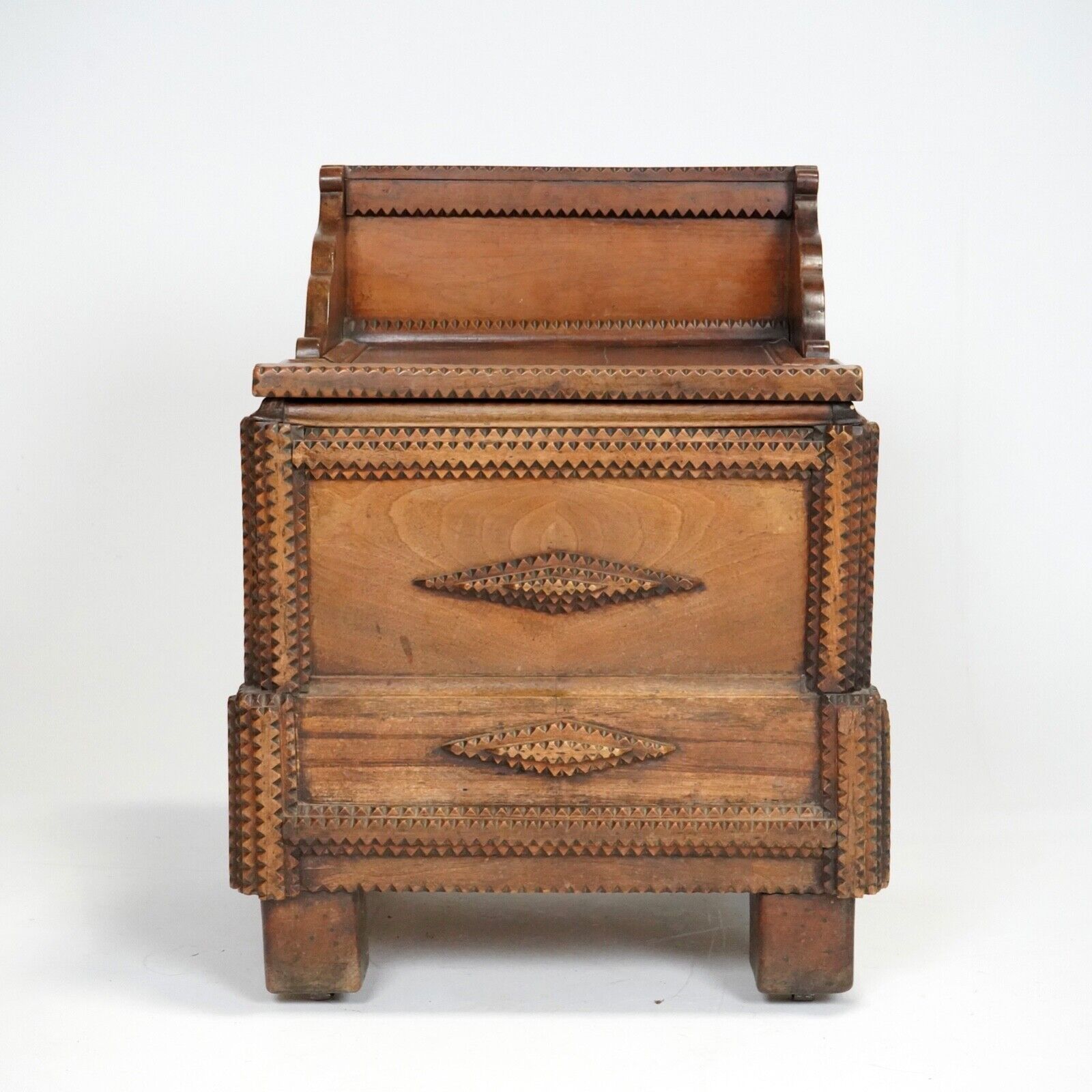 ON HOLD- Large Tramp Art Blanket Box