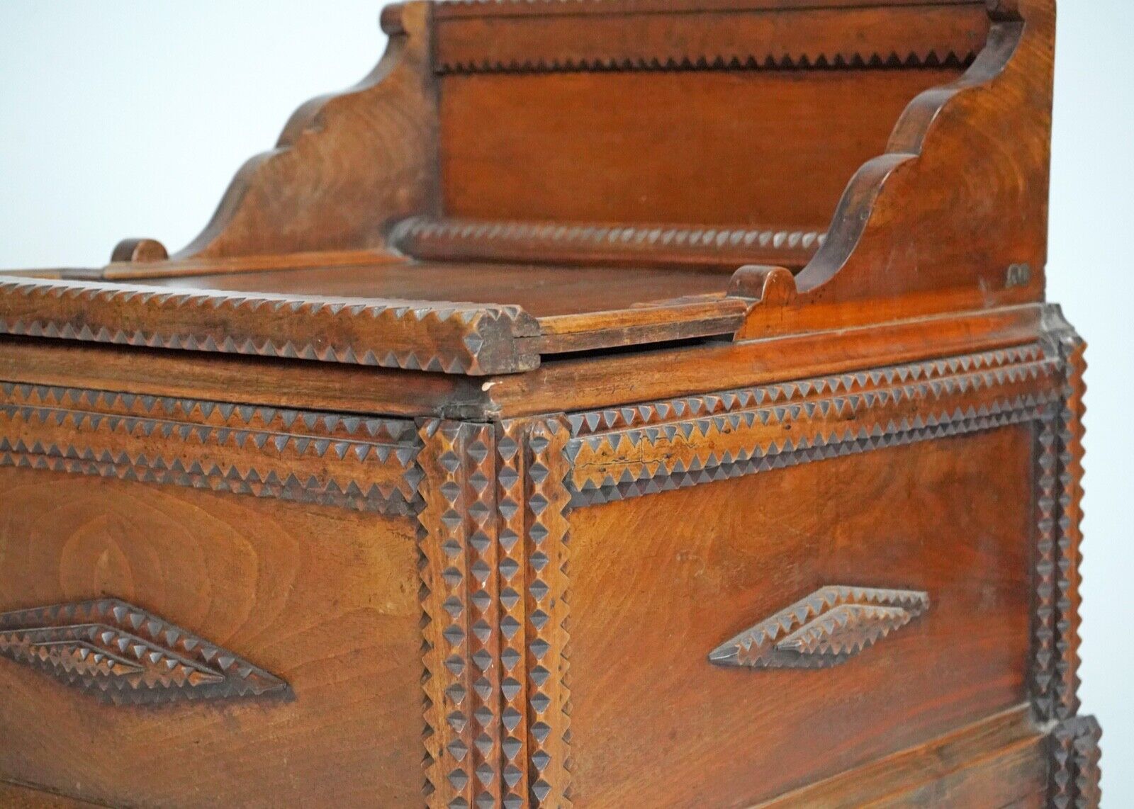 ON HOLD- Large Tramp Art Blanket Box