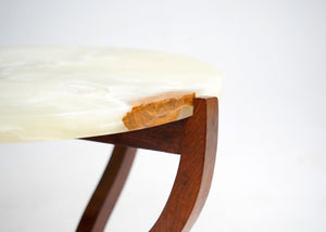 Onyx Top Round Side Table