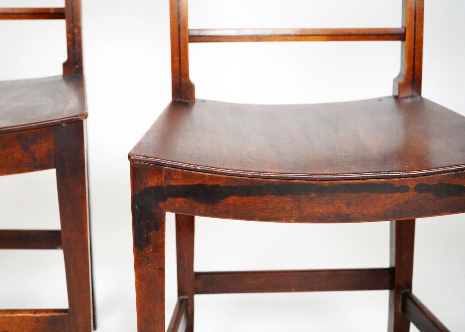 Antique Welsh Oak Farmhouse Dining Chairs