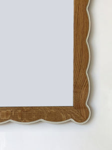 Santiago Scalloped Mirror With Highlighted Edge Blend 21 - Small