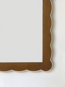 Santiago Scalloped Mirror With Highlighted Edge Blend 31 - Medium