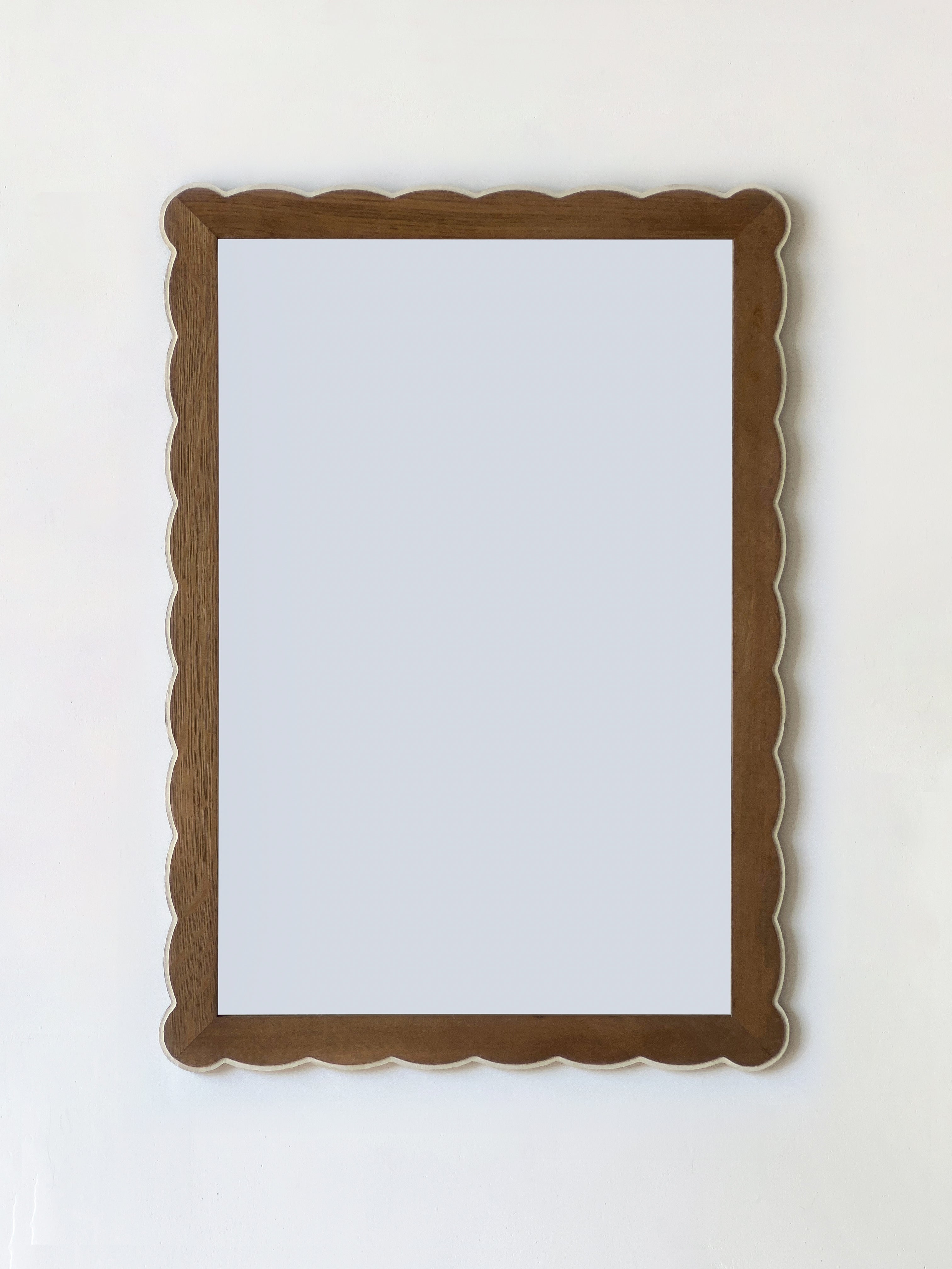 Santiago Scalloped Mirror With Highlighted Edge Blend 31 - Medium