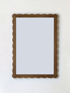 Santiago Scalloped Mirror With Highlighted Edge Blend 31 - Medium