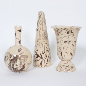 Set of three Hedwig Wagner ceramic glazed vases