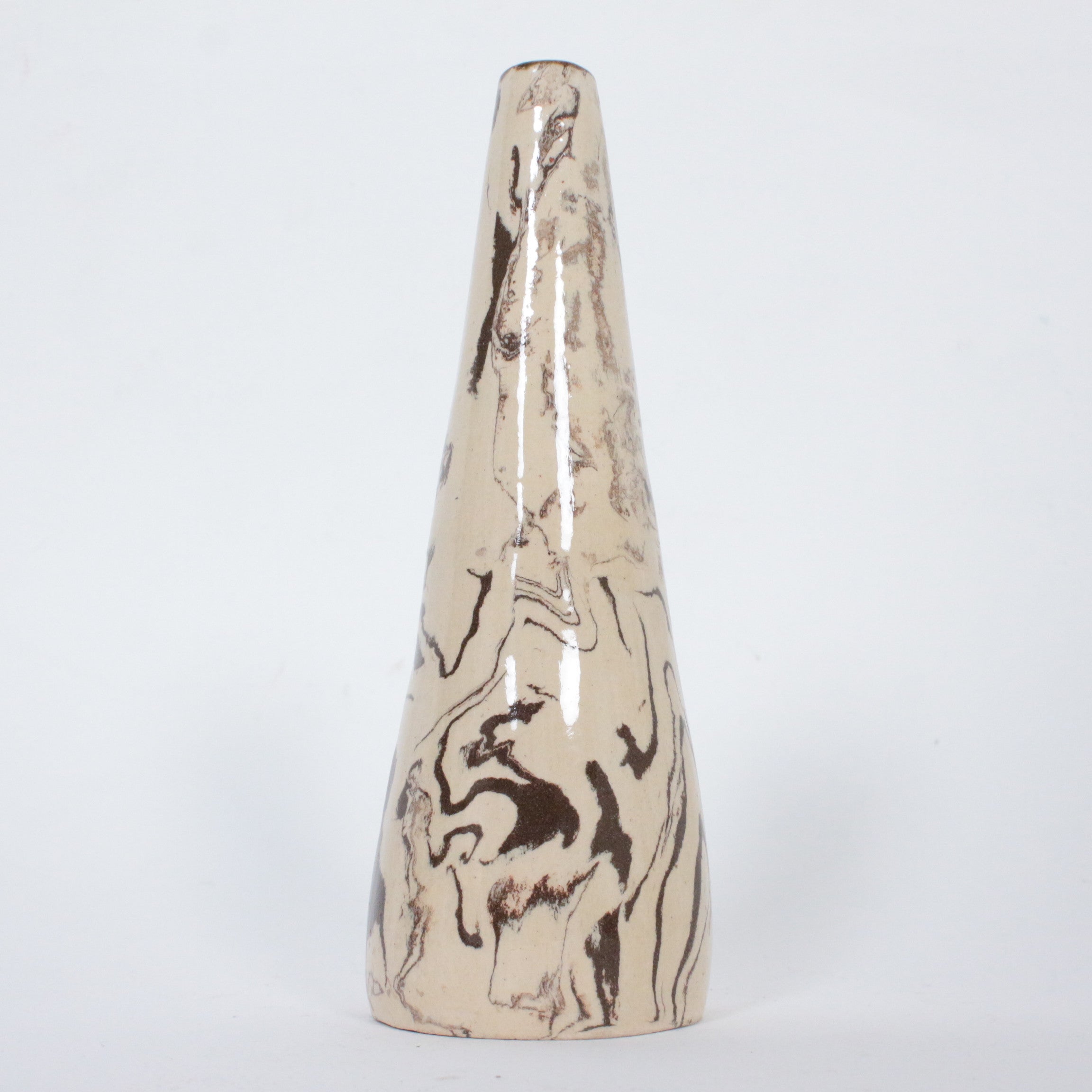 Set of three Hedwig Wagner ceramic glazed vases