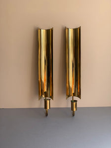 Pair of Swedish candle sconces by Pierre Forsell for Skultuna