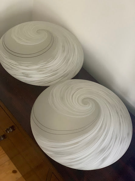 Pair 1970s Murano Wall Or Ceiling Lights