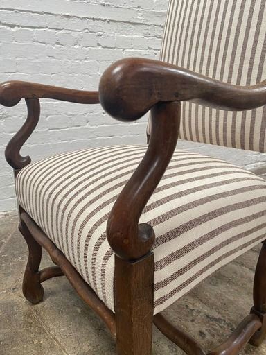 Os de Mouton chairs, pair of French 19th c armchair