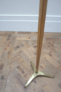 Teak And Brass Floor Lamp
