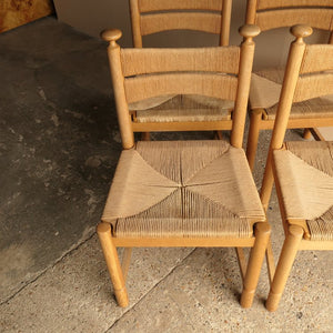 Asko Danish Papercord Dining Chairs