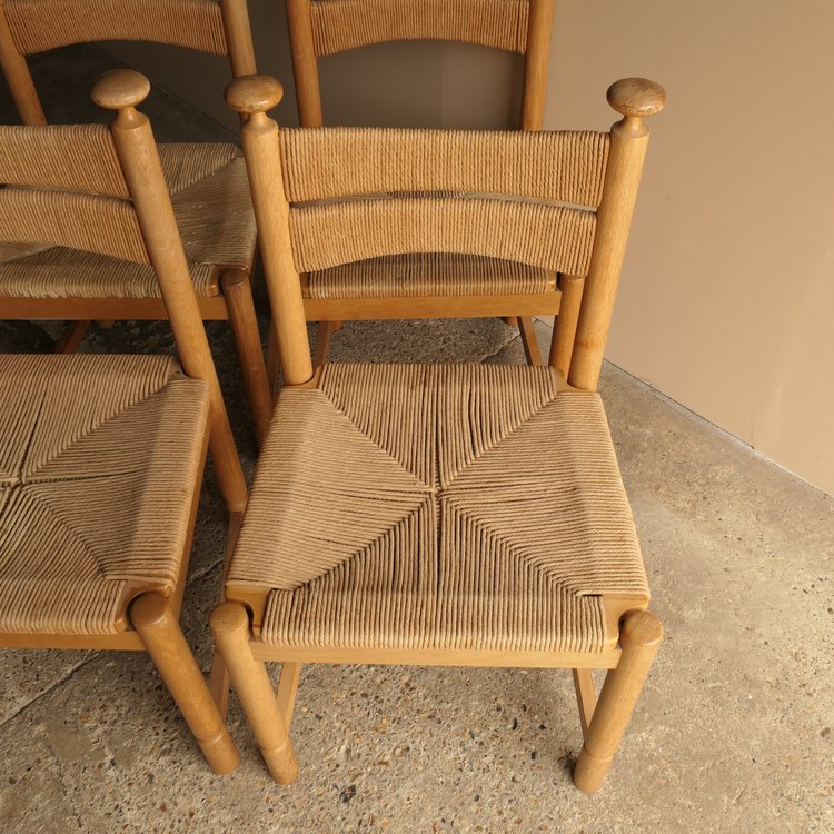 Asko Danish Papercord Dining Chairs