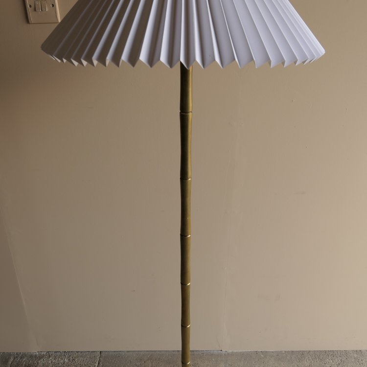Faux Bamboo Brass Lamp