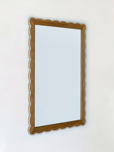 Santiago Scalloped Mirror With Highlighted Edge Blend 21 - Medium