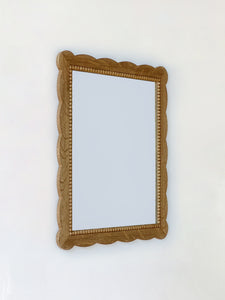 Santiago Scalloped Mirror With Bobbin Trim Blend 21 - Small