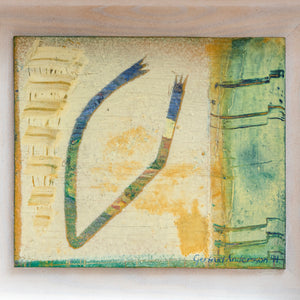 20th Century Abstract Painting "Freja" by Gertrud Andersson (1958), Swedish