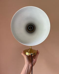 Danish Adjustable Brass Wall Light by Abo Metalkunst