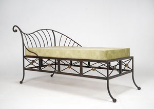 French Sculptural Form Steel Day bed