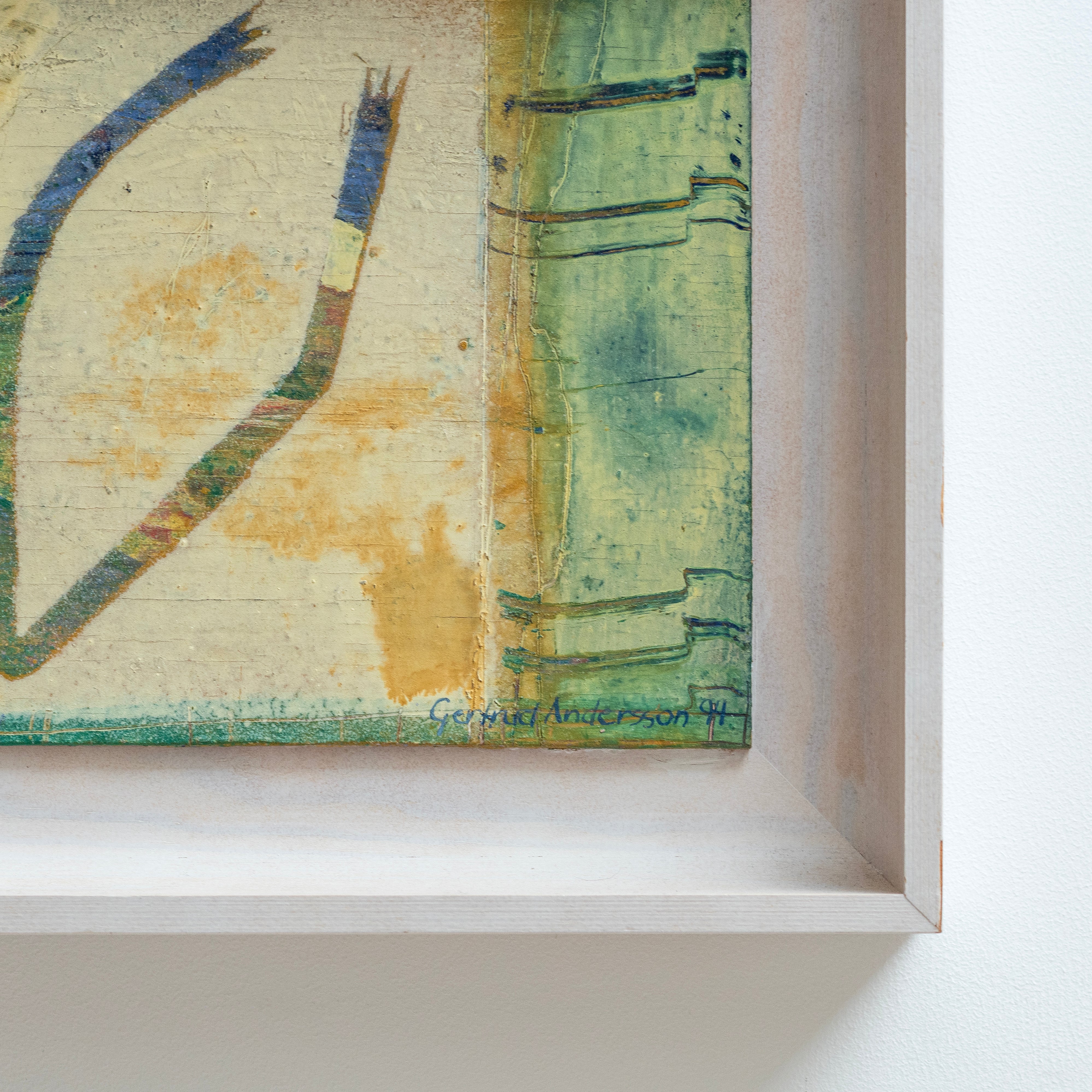 20th Century Abstract Painting "Freja" by Gertrud Andersson (1958), Swedish