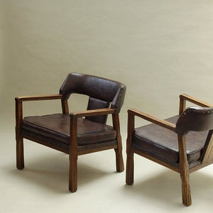 Pair Of Brutalist Lounge Chairs