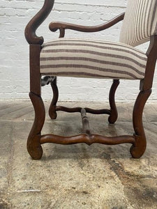 Os de Mouton chairs, pair of French 19th c armchair